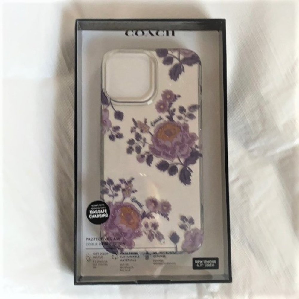 Coach Phone Case For Apple iPhone 13 Pro Max, Moody Floral NOB